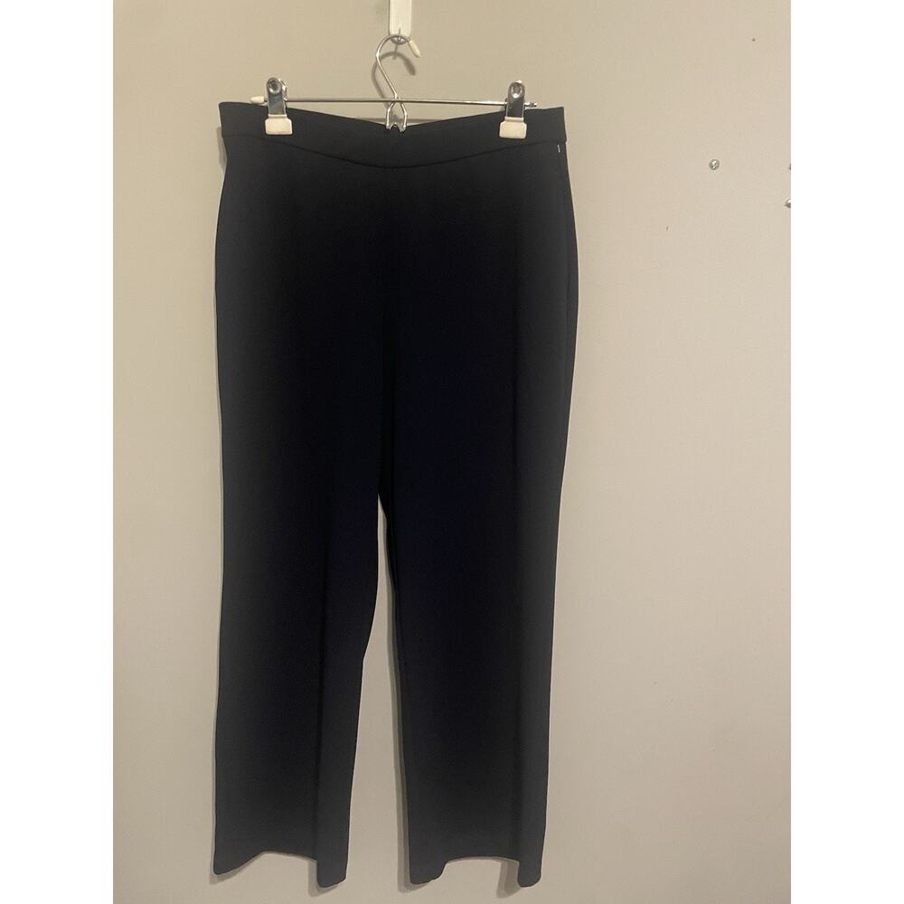 Susan Graver Pull‎ On Pants With Pockets Size M Navy